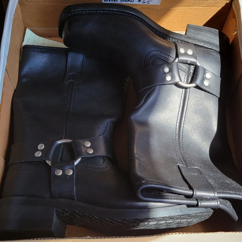 Leather Harness Biker Boots-Chickies_MakeAnOffer